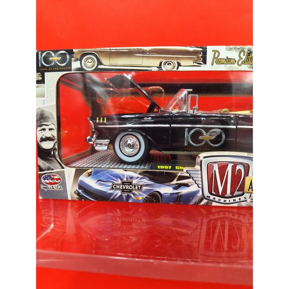 1957 Chevy Bel Air Convertible M2 Premium Edition 100 Years On Chevrolet 1/24 - Picture 3 of 11